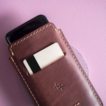 Wirepouch Leather Phone Case – Sleek & Card-Slot Equipped by Craftory at brixbailey.com