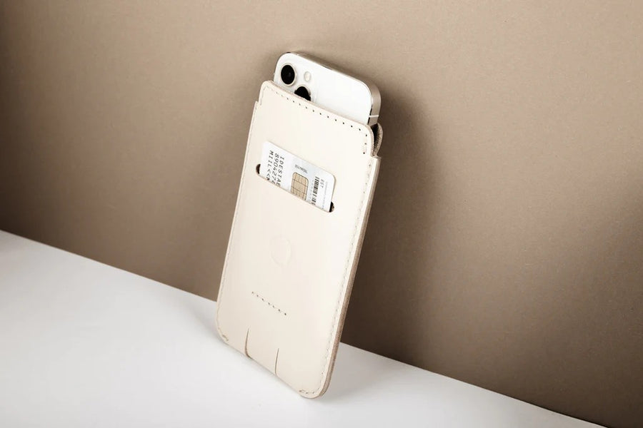 Wirepouch Leather Phone Case – Sleek, Durable with Card Slot by Craftory at brixbailey.com