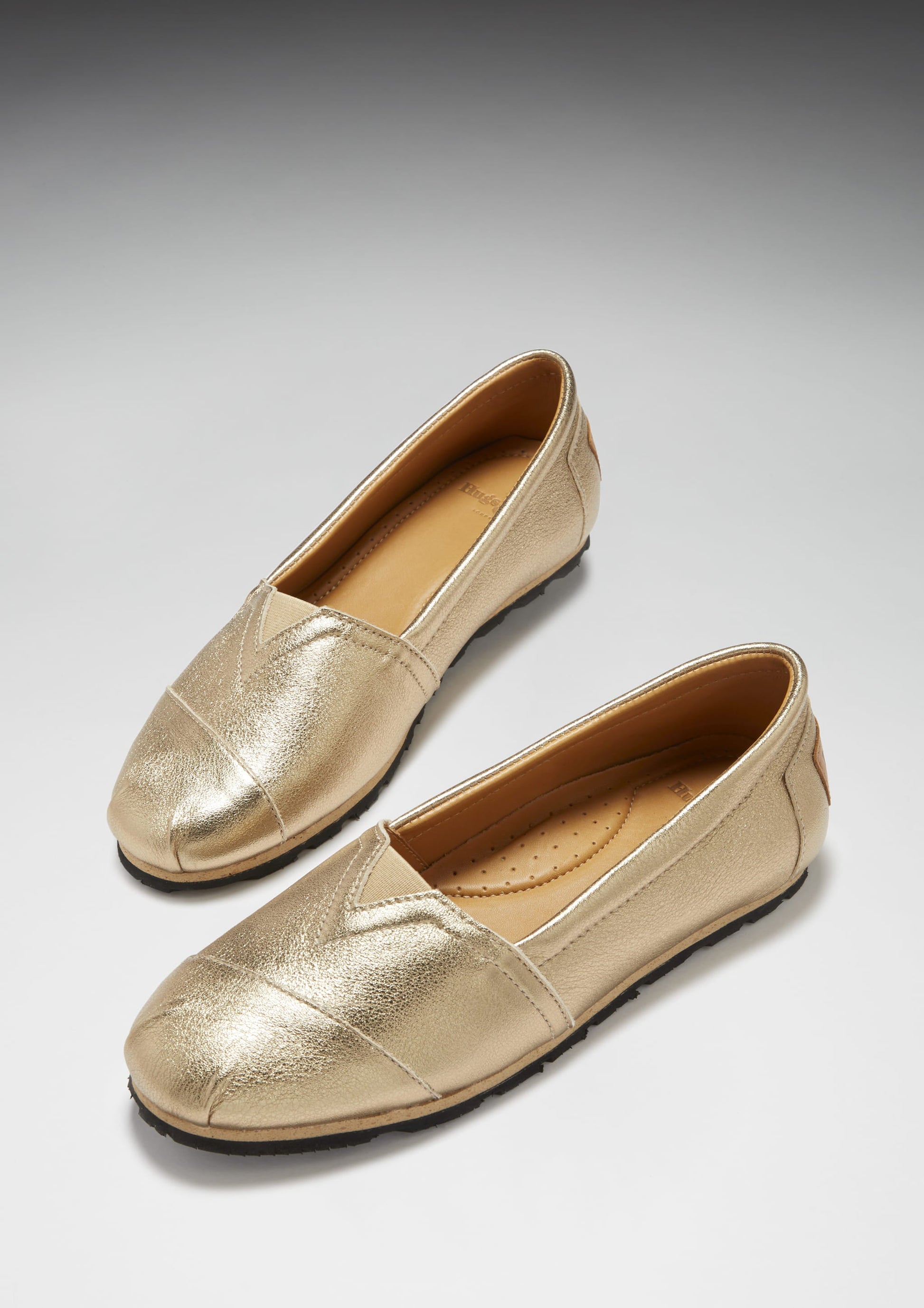 Women's Gold Leather Chukka Espadrilles