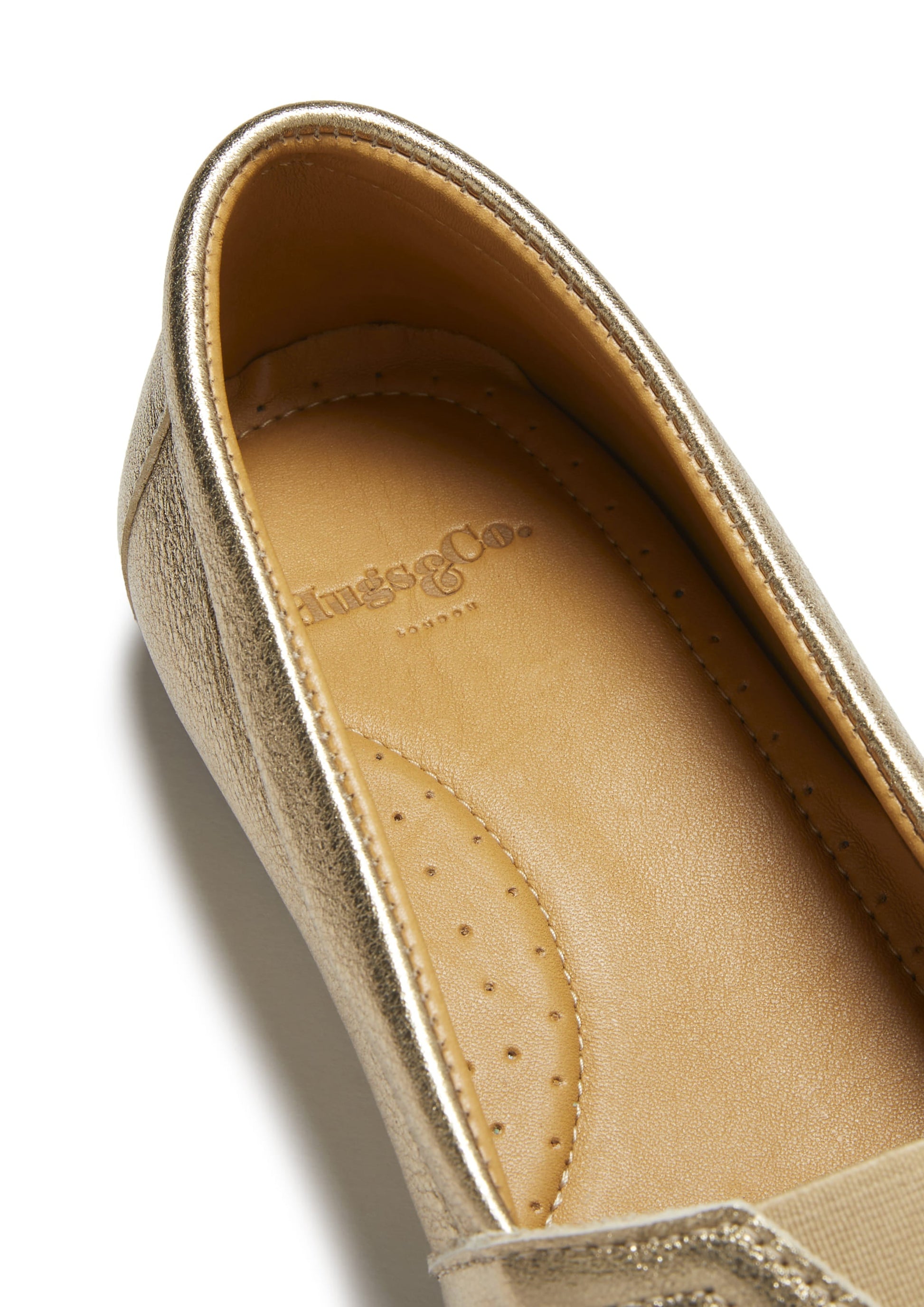 Women's Gold Leather Chukka Espadrilles