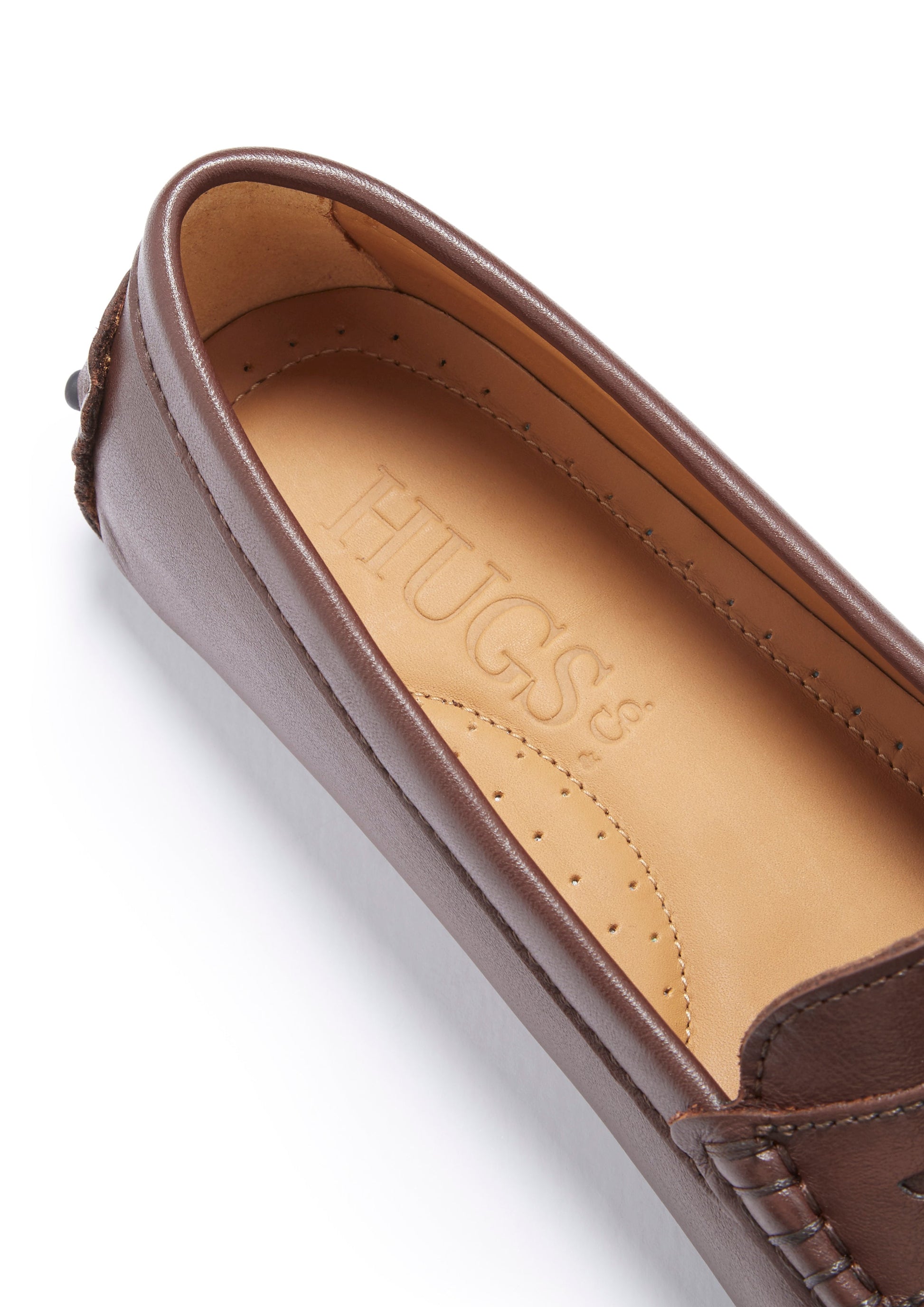 Women's Brown Leather Penny Loafers