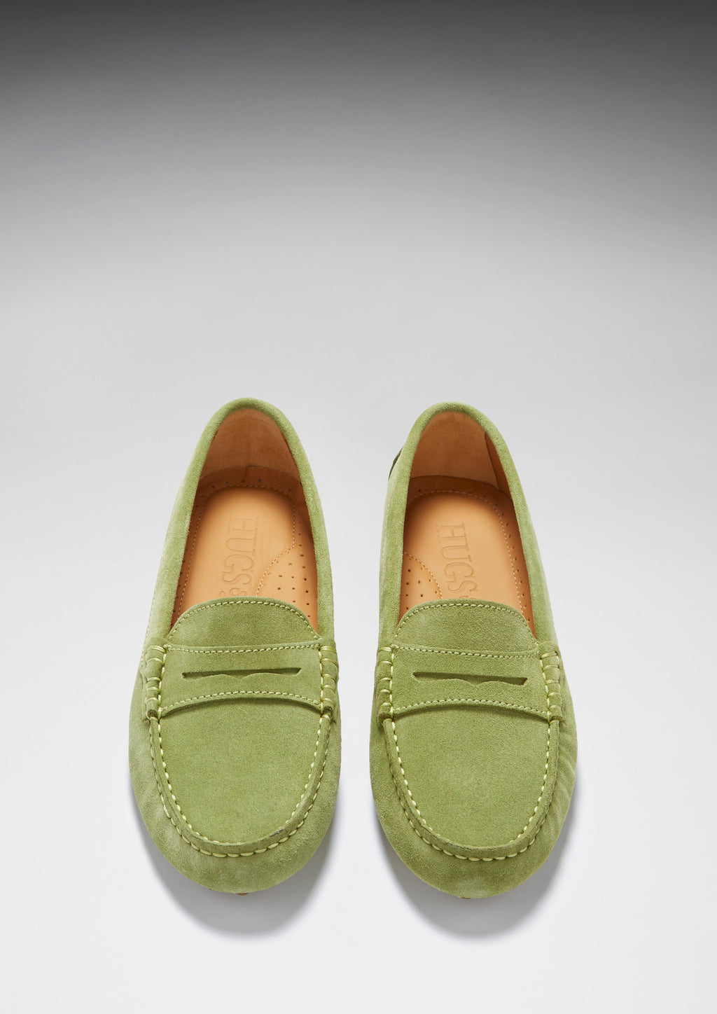 Women's Olive Green Penny Driving Loafers