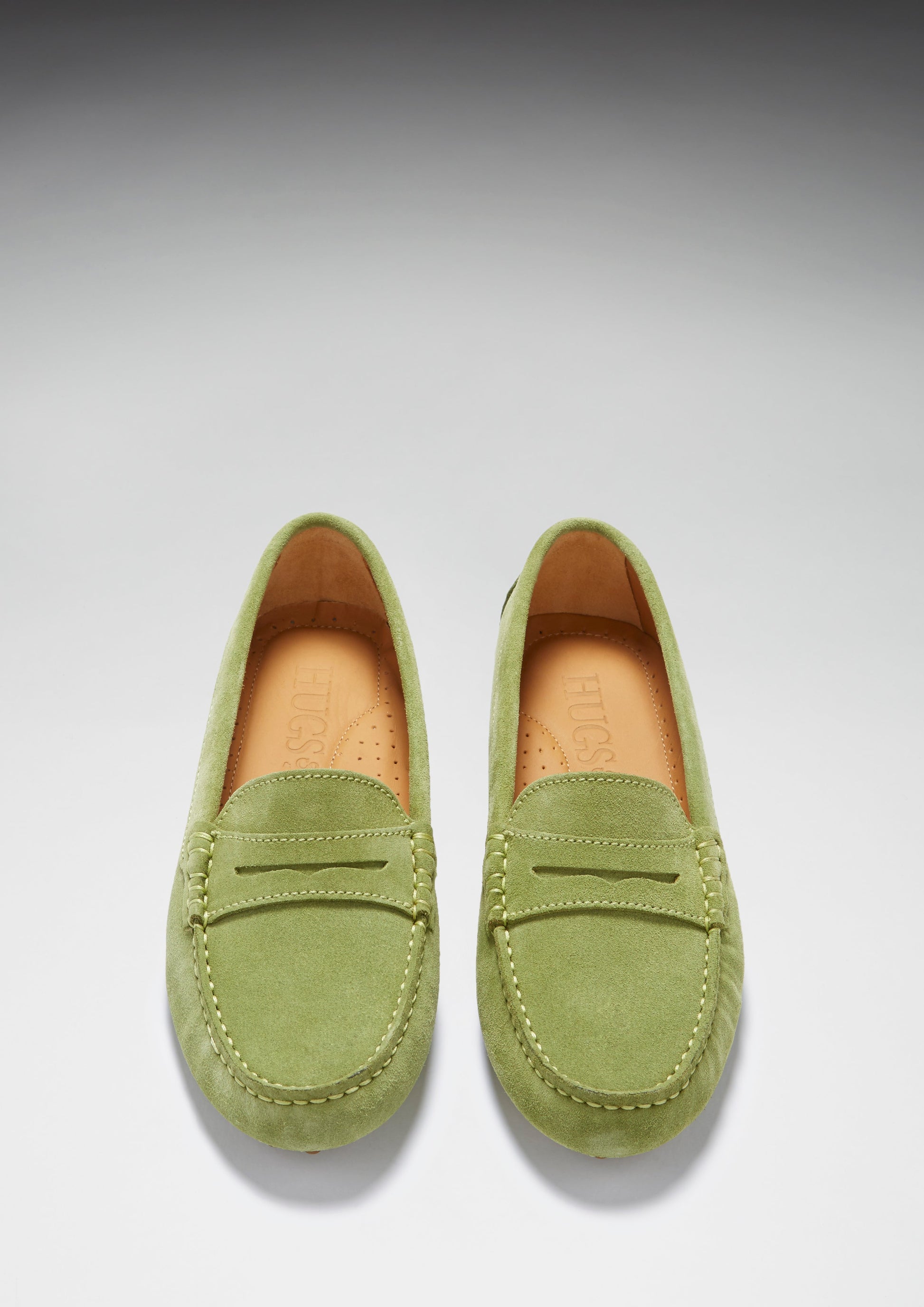 Women's Olive Green Penny Driving Loafers