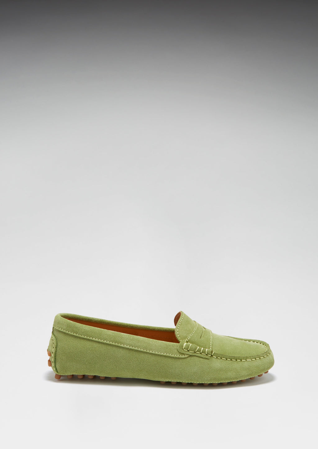 Women's Olive Green Penny Driving Loafers