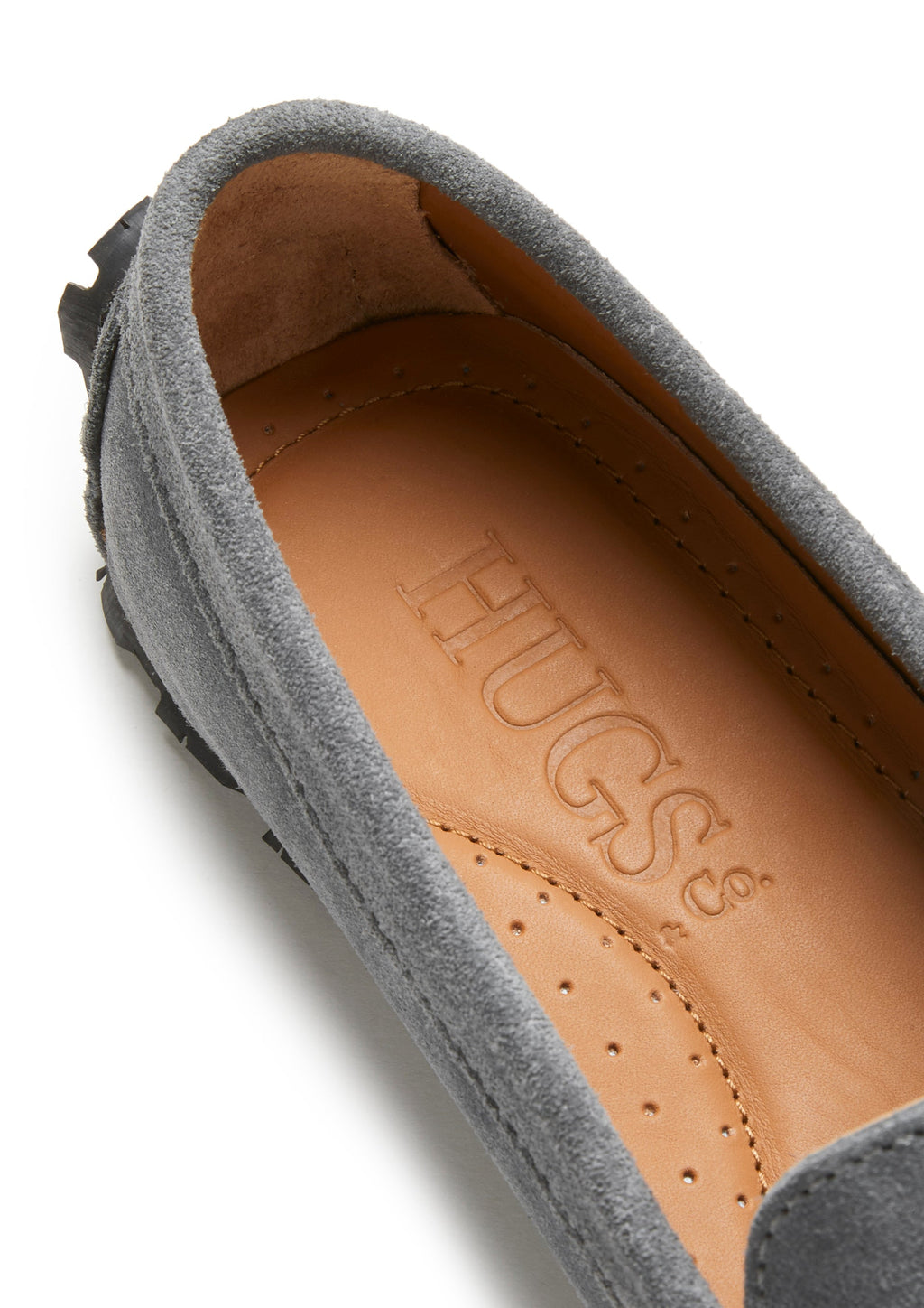 Women's Slate Grey Suede Penny Loafers