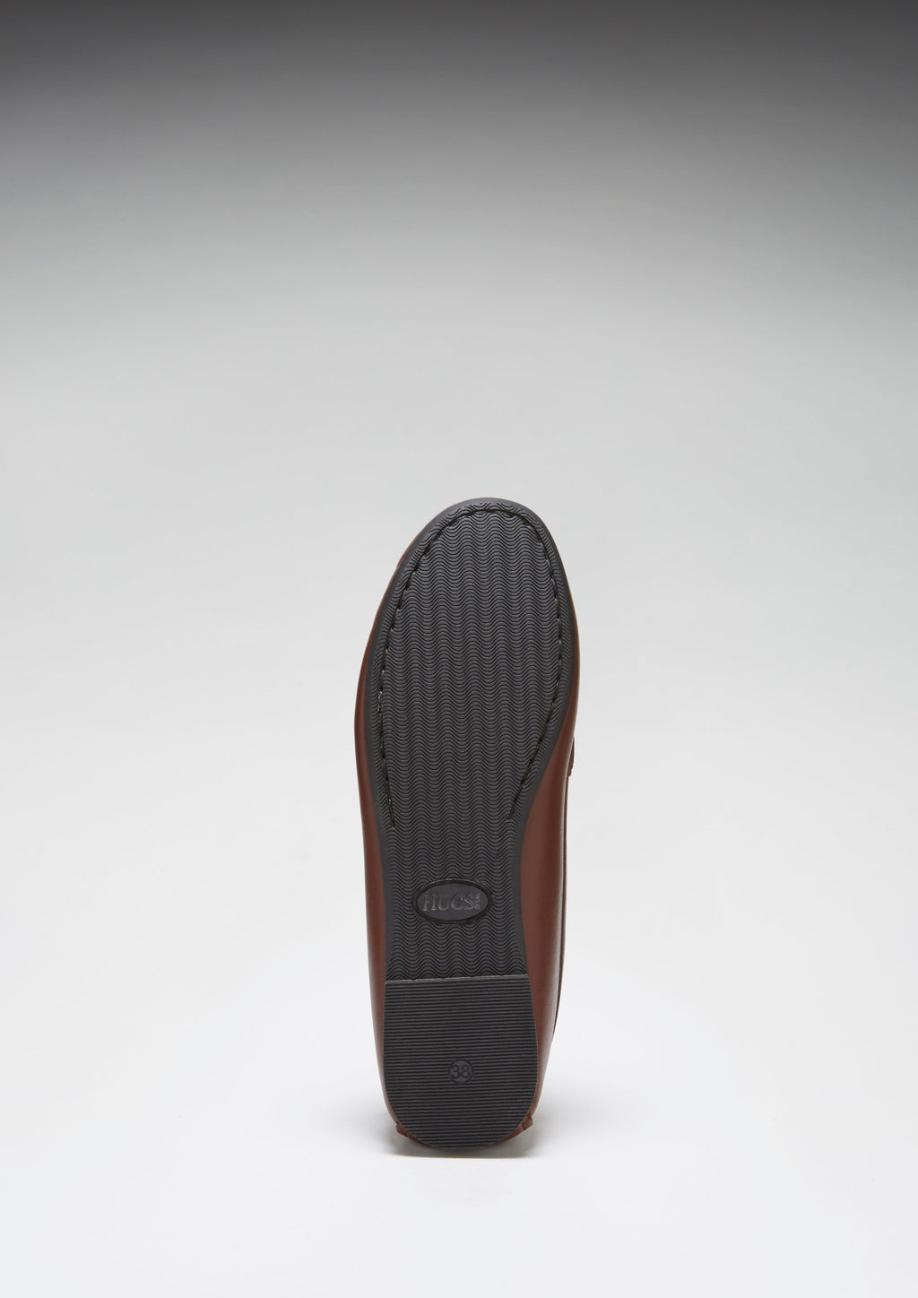 Women's Penny Driving Loafers in Brown Leather with Rubber Sole