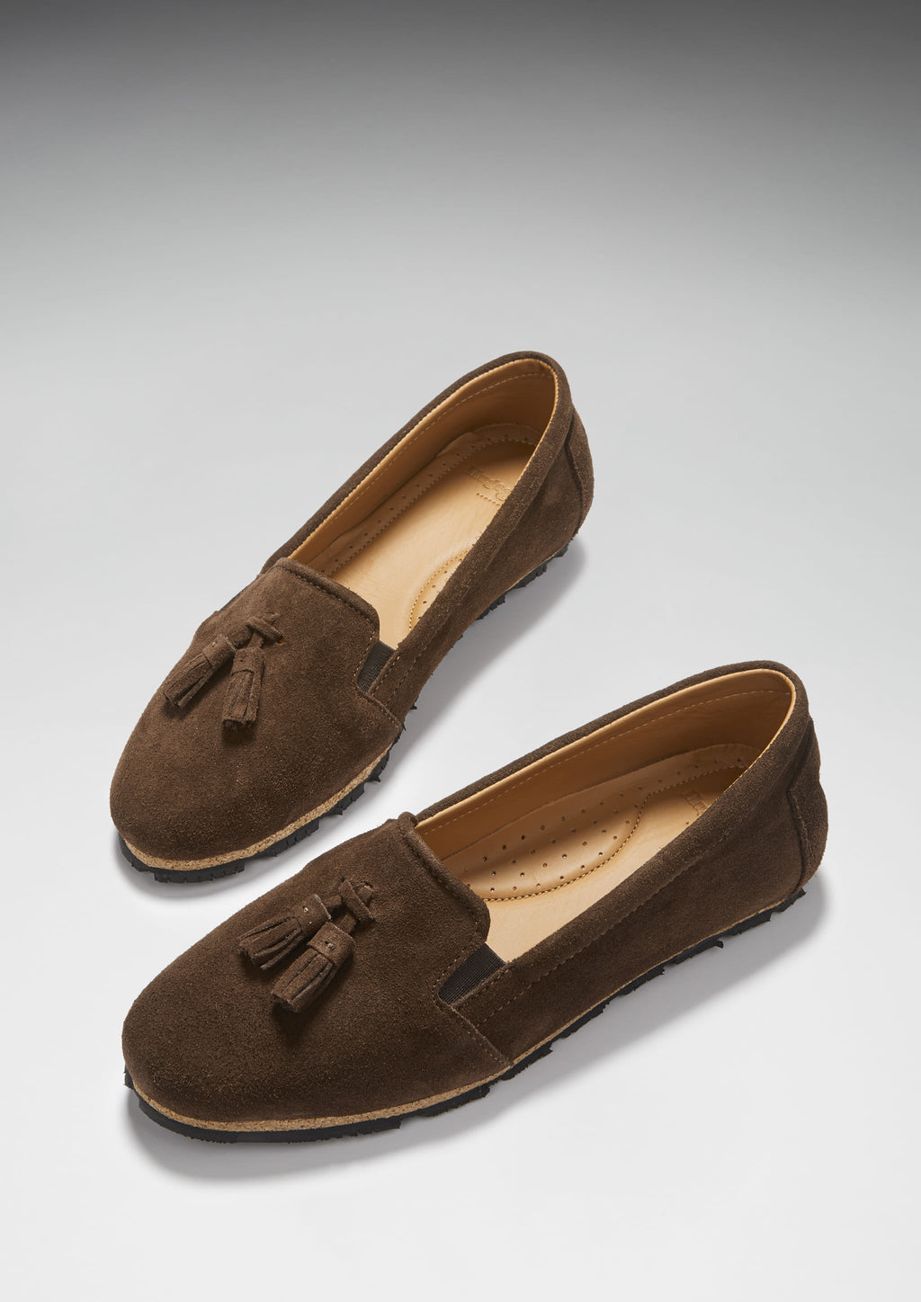 Women's Brown Suede Espadrilles with Tassels