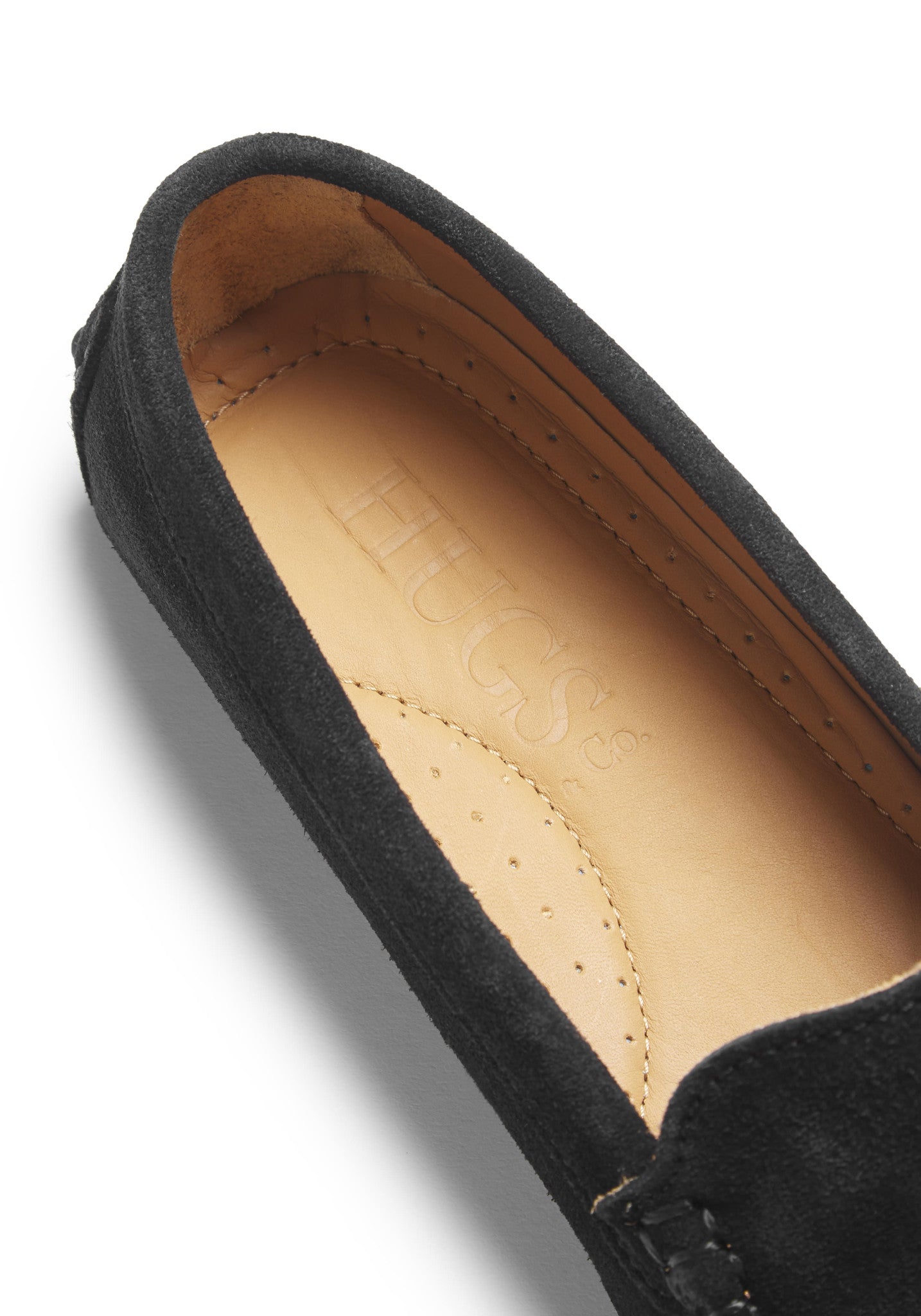 Women's Black Suede Tasselled Driving Loafers