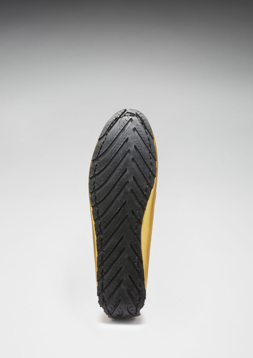 Women's Yellow Gold Leather Penny Loafers