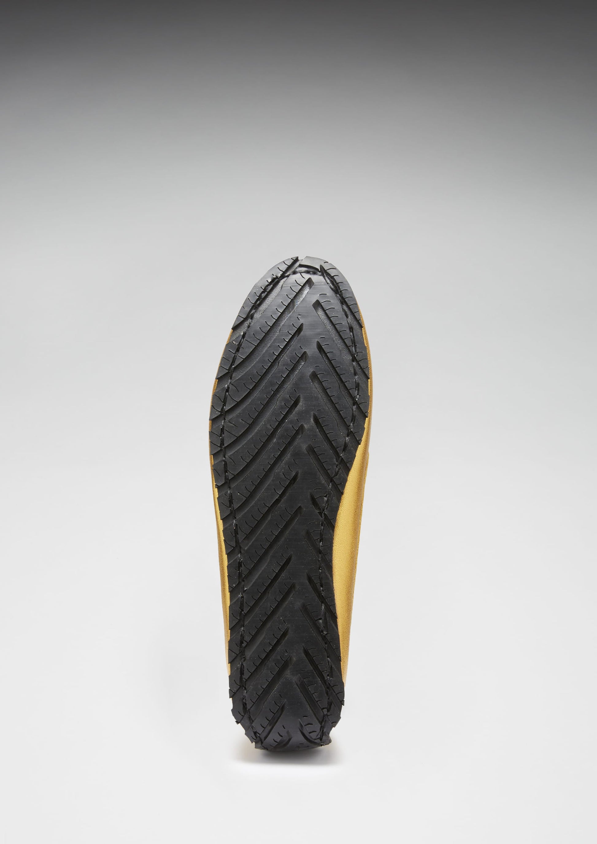 Women's Yellow Gold Leather Penny Loafers