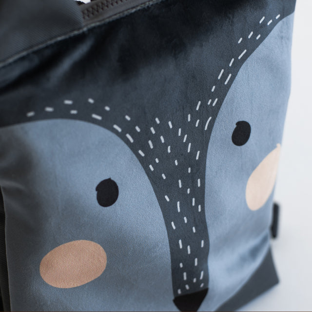 Kids' Adventure Wolf Backpack – Durable & Playful Design by Muni at brixbailey.com