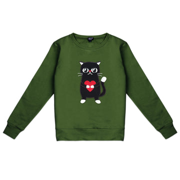 Women’s Heartful Cat Sweatshirt