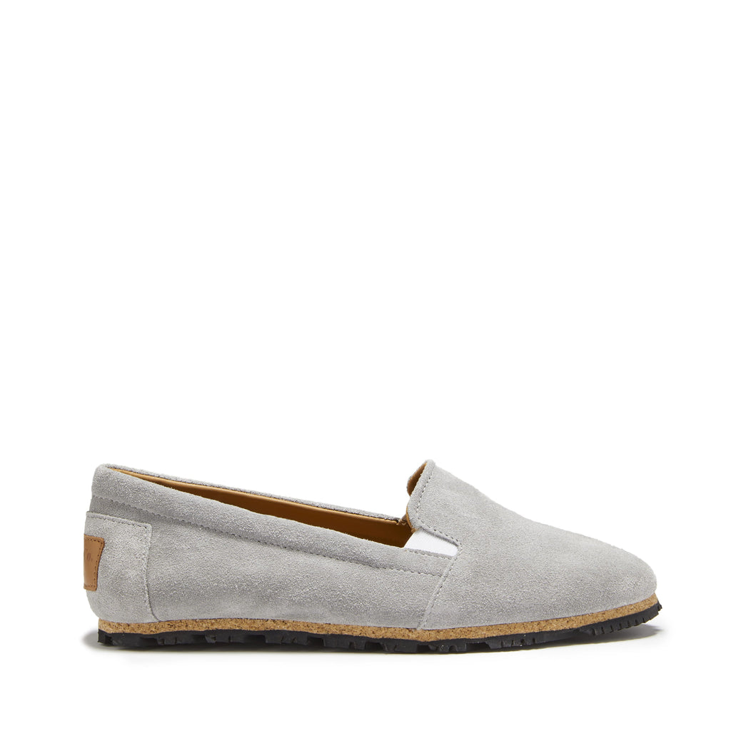 Women's Dove Grey Suede Continental Espadrilles