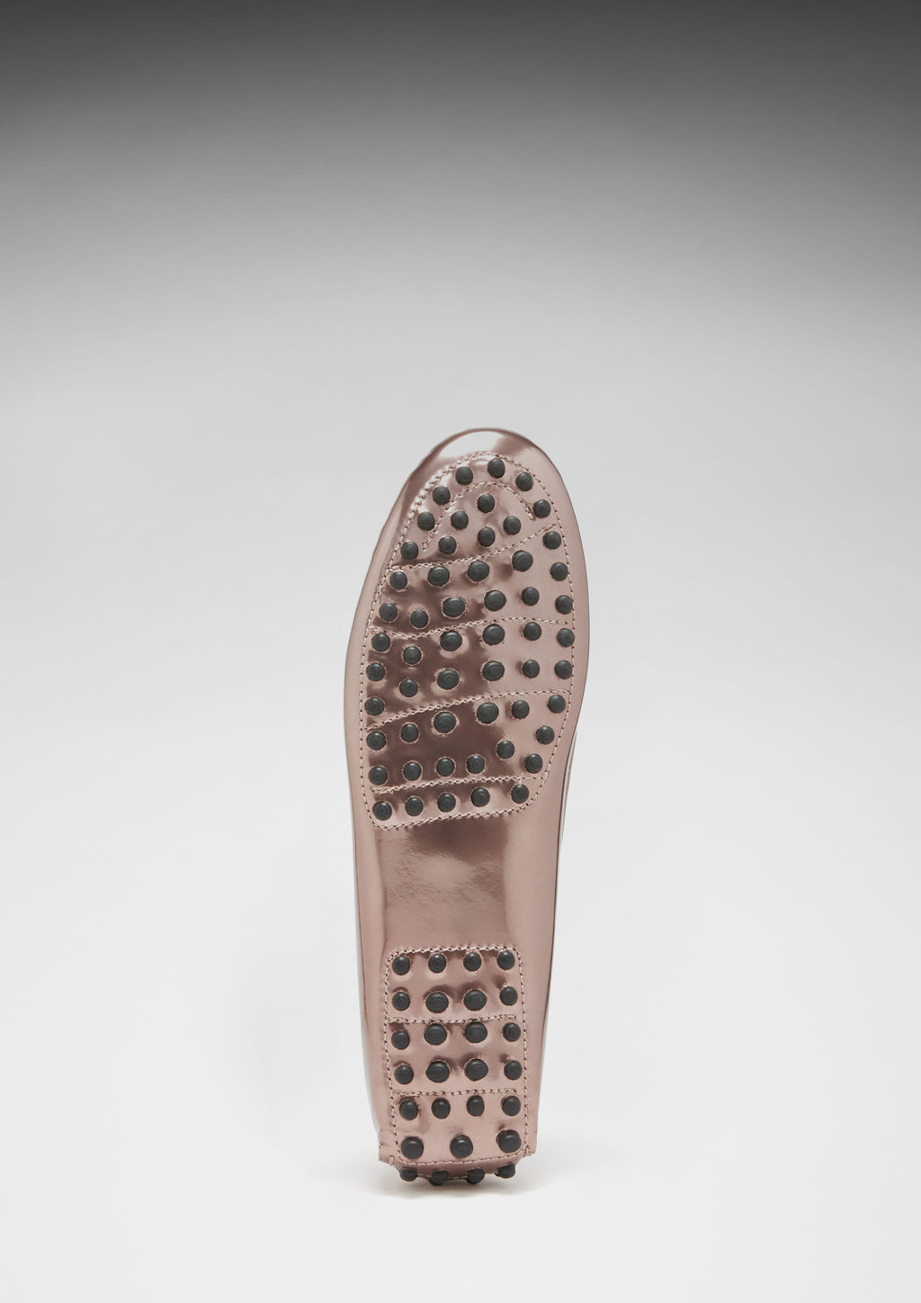Women's Penny Driving Loafers in Rose Gold Patent Leather