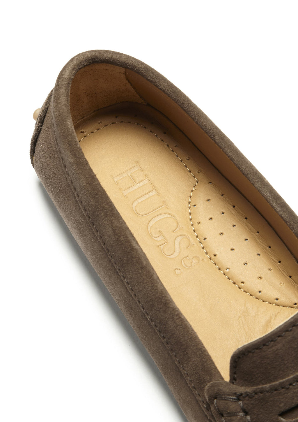 Women's Brown Suede Penny Driving Loafers
