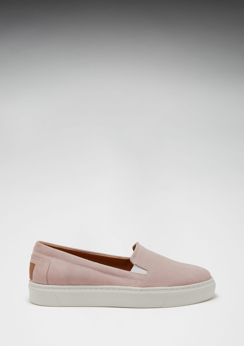 Women's Ice Pink Suede Slip On Sneakers