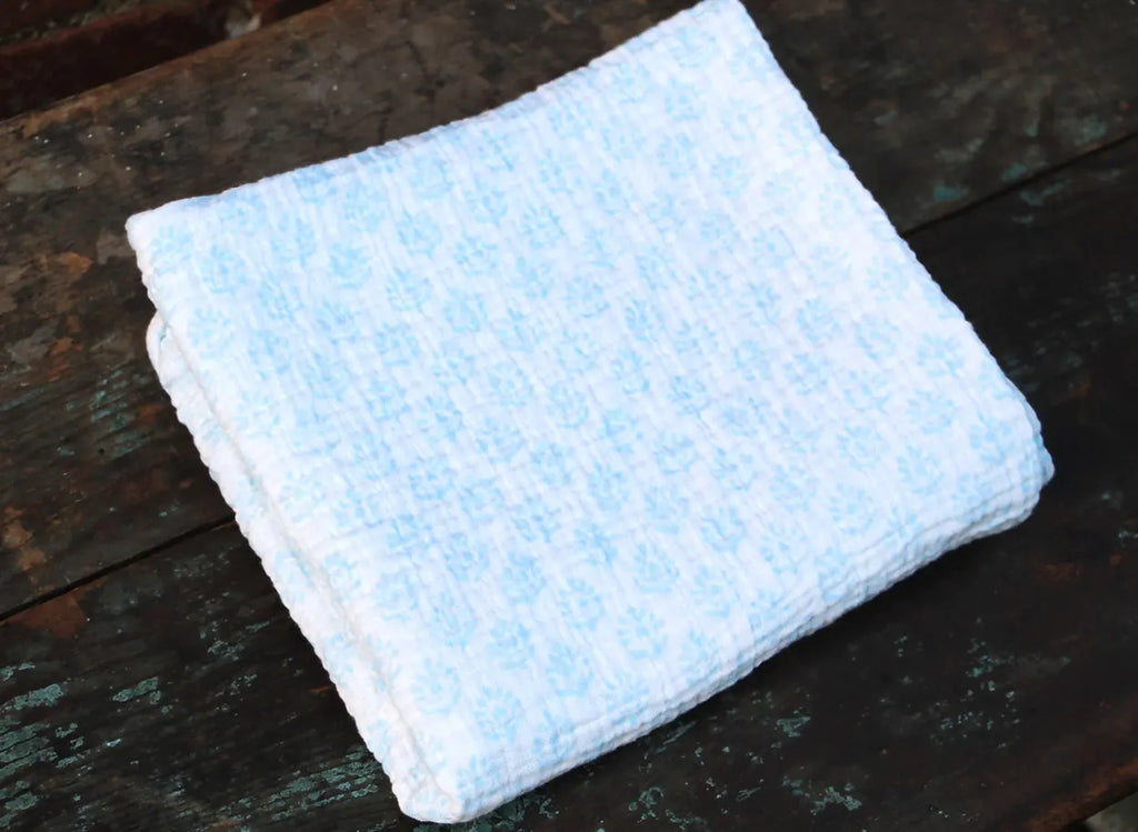 WooWoo Muslin Swaddle - Sky Blue
