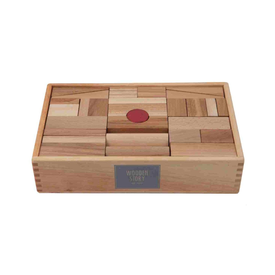 Wooden Story Blocks for Creative Play - 63 Pieces, Eco-Friendly & Child-Safe by Wooden Story at www.brixbailey.com