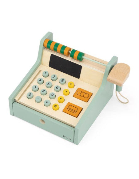 Wooden Cash Register – Educational & Interactive Toy for Kids by Trixie Baby at brixbailey.com