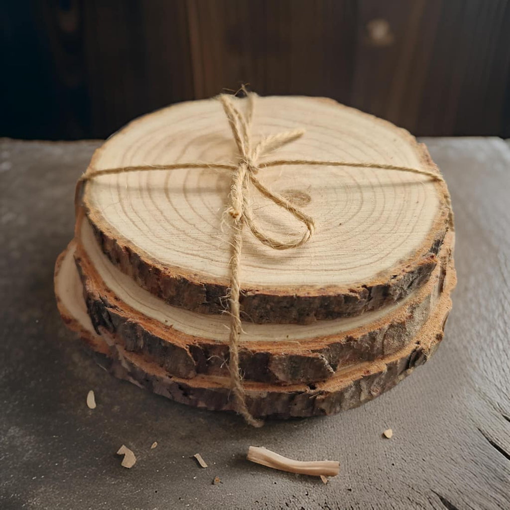 Wooden Candle Coasters