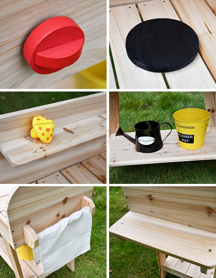 Children’s Outdoor Wooden BBQ Stand