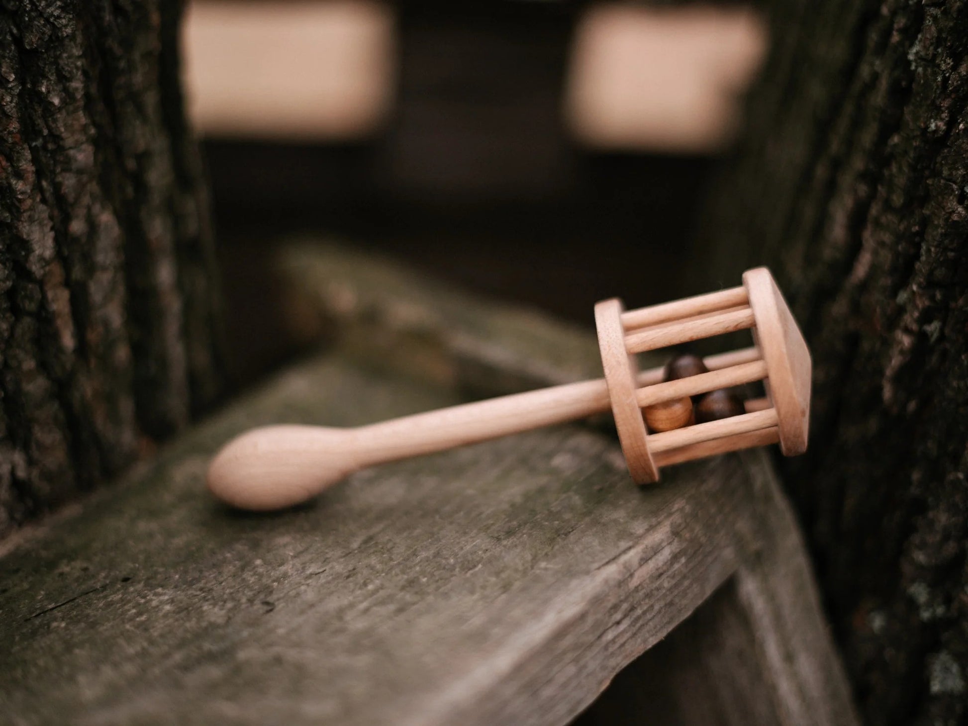 Wooden Rattle Lelek by Wooden Story - Traditional & Educational Toy Crafted from Eco-Friendly Materials by Wooden Story at www.brixbailey.com