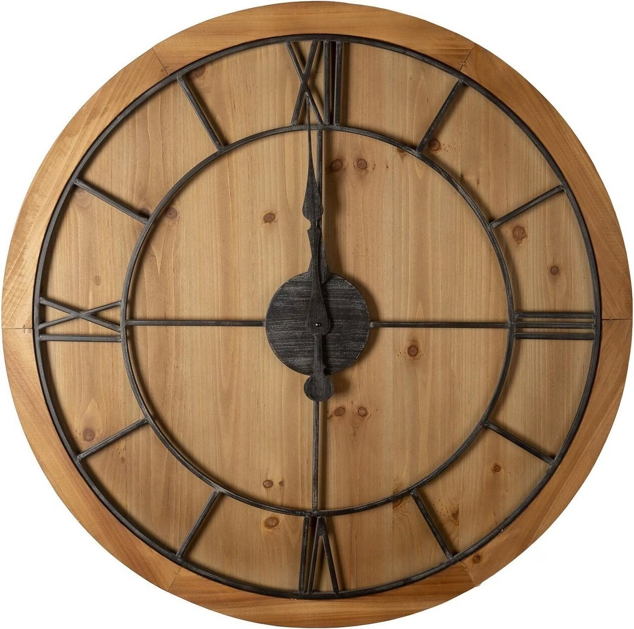 roud-wooden-skeleton-wall-clock-sostter