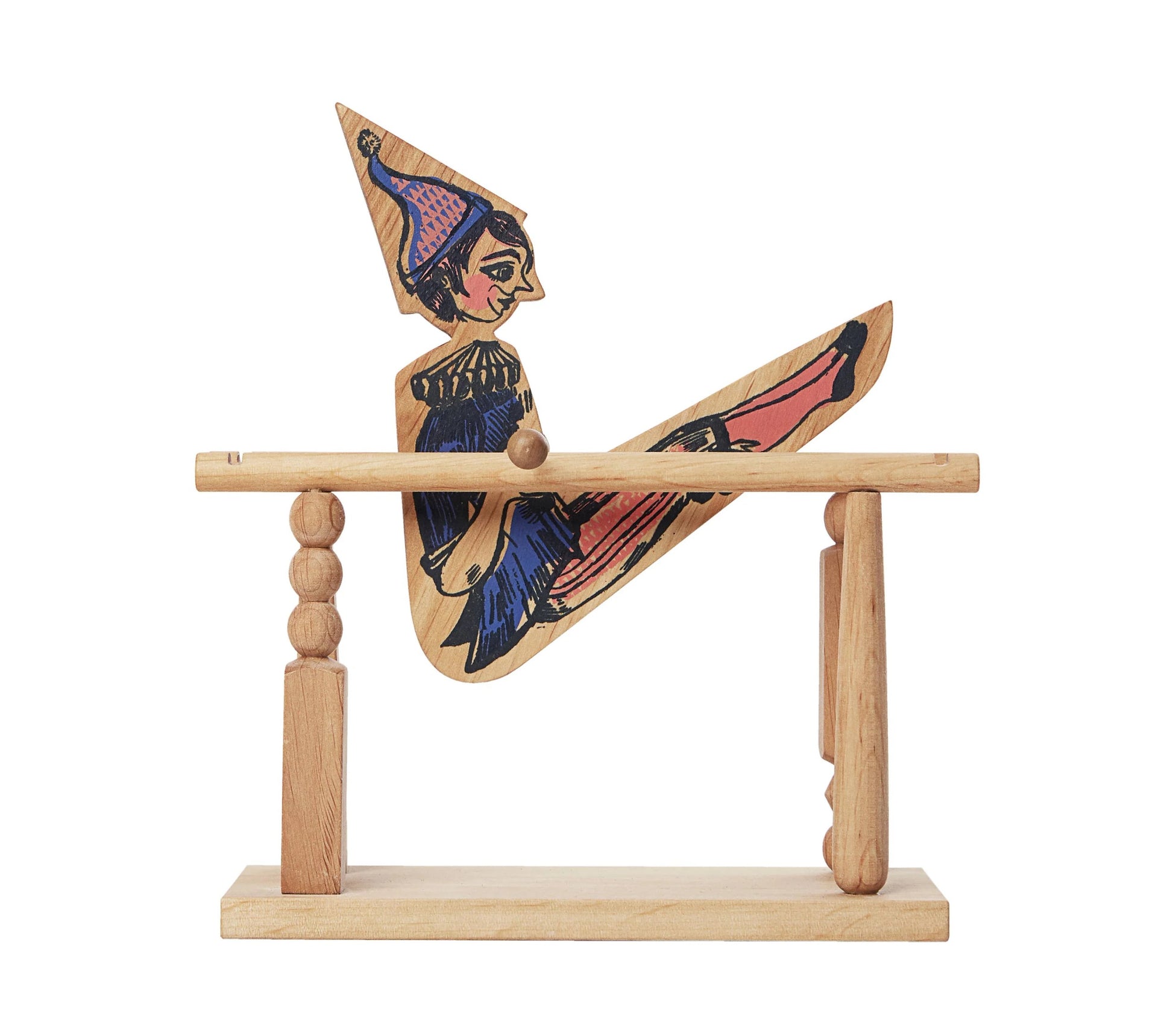 Wooden Acrobat Toy by Wooden Story - Eco-Friendly Educational Play for Skill Development by Wooden Story at www.brixbailey.com