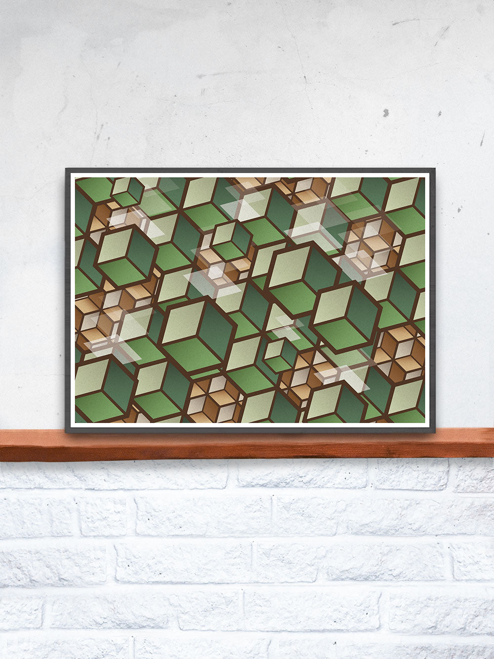 Woodland Cubes 3D Cube Wall Art