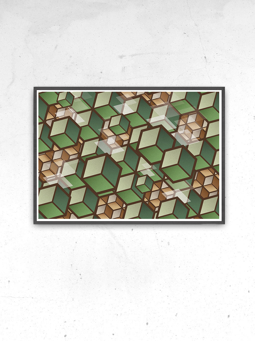 Woodland Cubes 3D Cube Wall Art