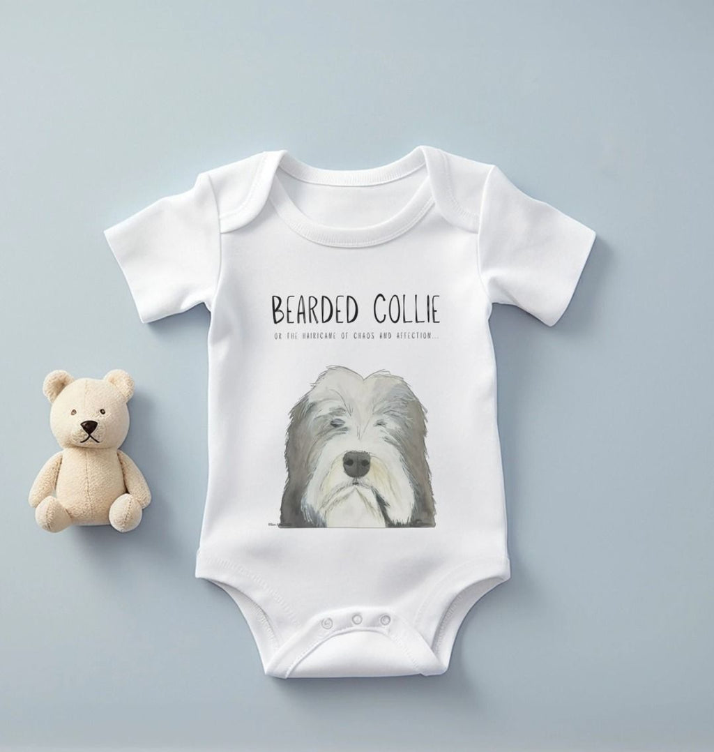 Bearded Collie Baby Bodysuit: A Little Bundle of Chaos and Cuddles!