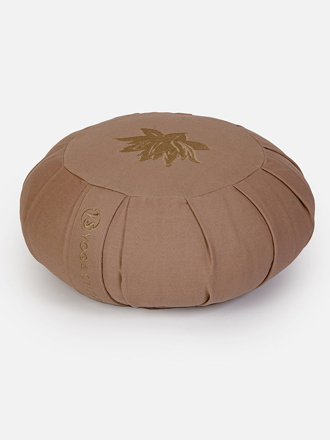 Yoga Studio GOTS Organic Cotton Round Lotus Zafu Buckwheat Cushion