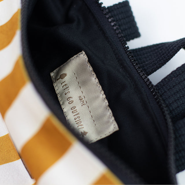 Striped Mustard Backpack for Kids – Bold & Functional by Muni at brixbailey.com