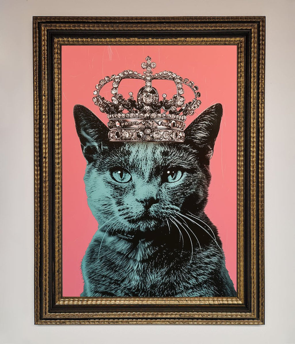 Your Majesty Cat Framed Print
