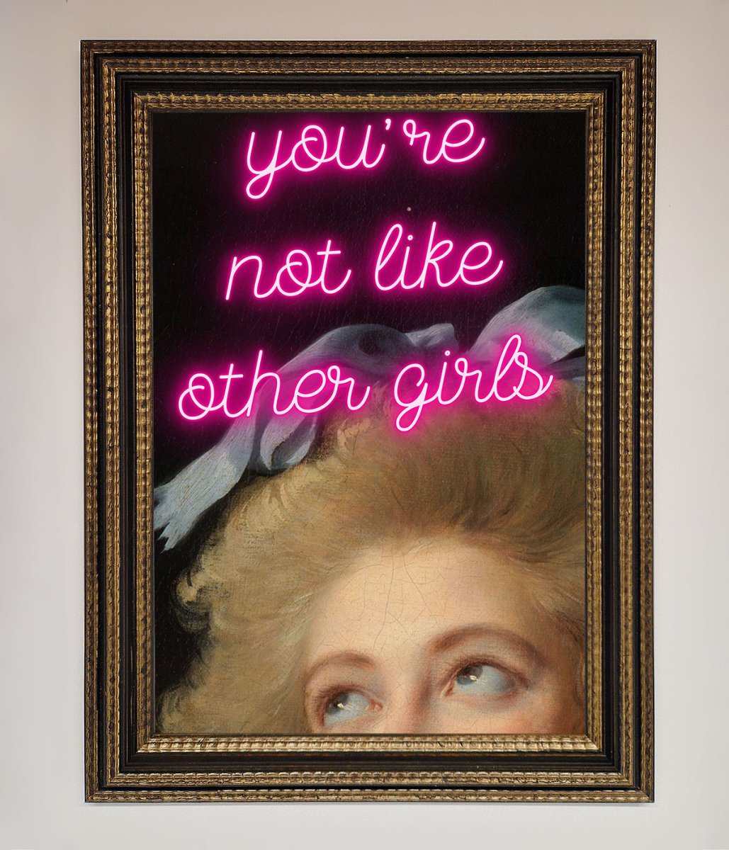 Youre Not Like Other Girls Framed Wall Art