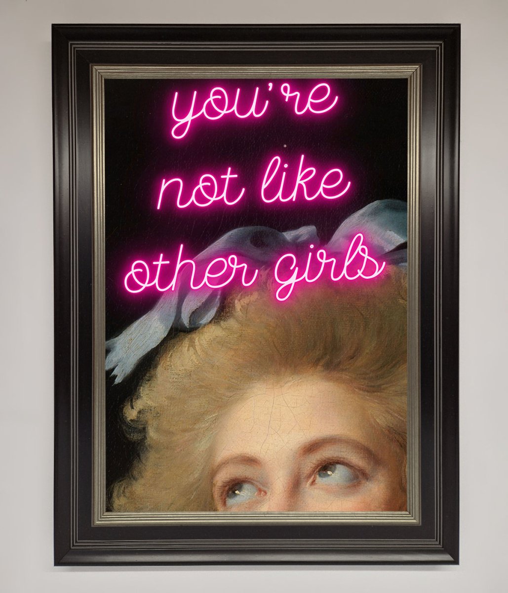 Youre Not Like Other Girls Framed Wall Art