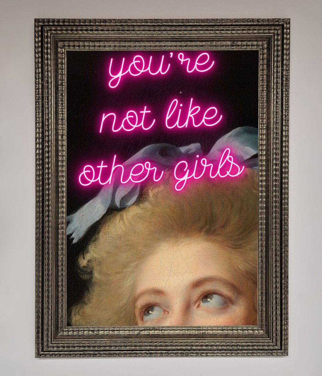Youre Not Like Other Girls Framed Wall Art