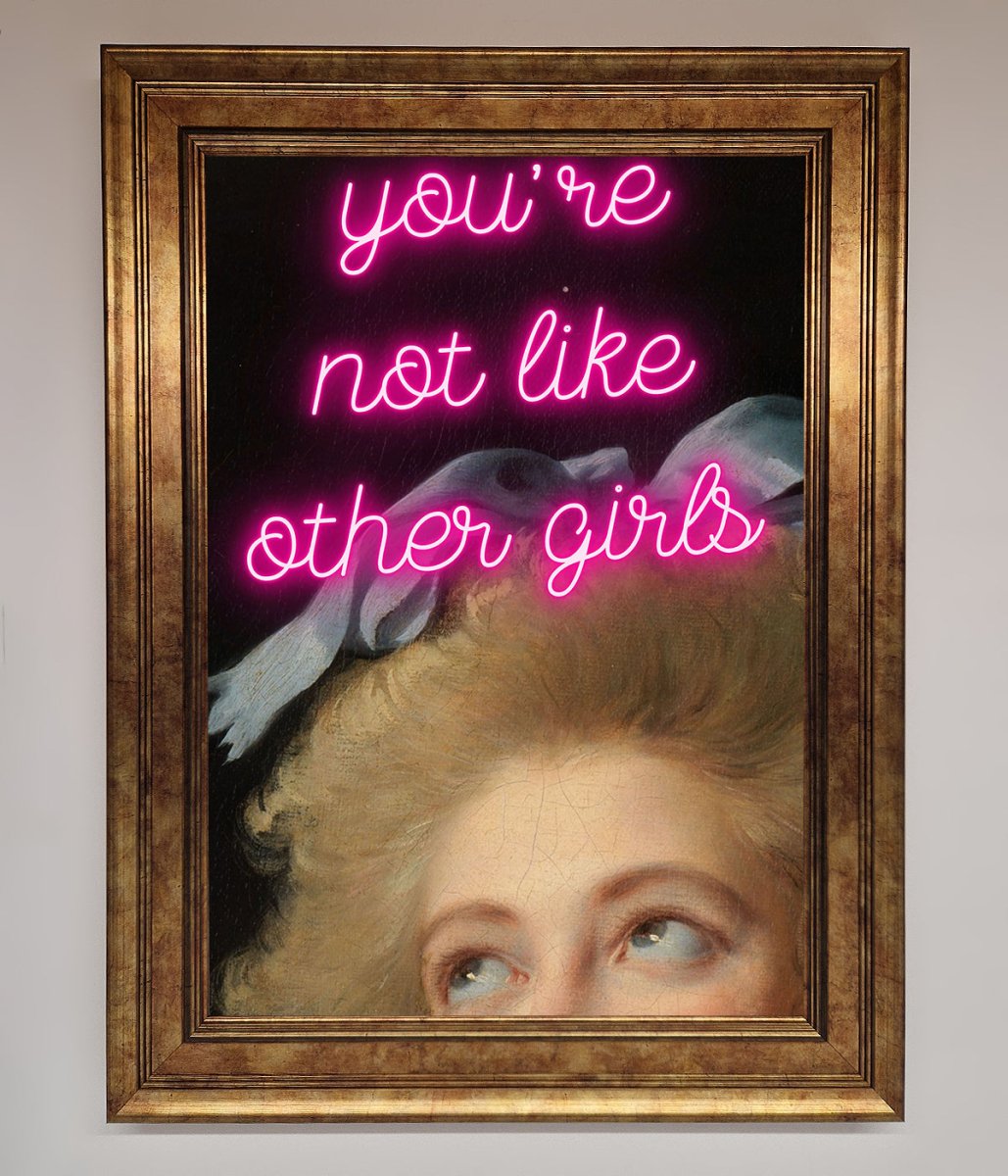 Youre Not Like Other Girls Framed Wall Art