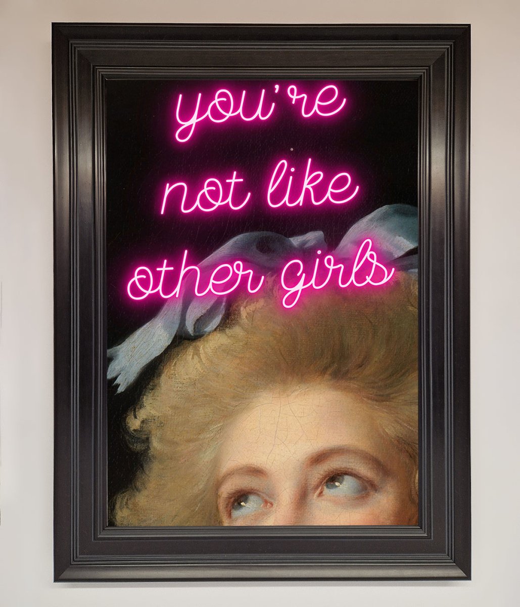 Youre Not Like Other Girls Framed Wall Art