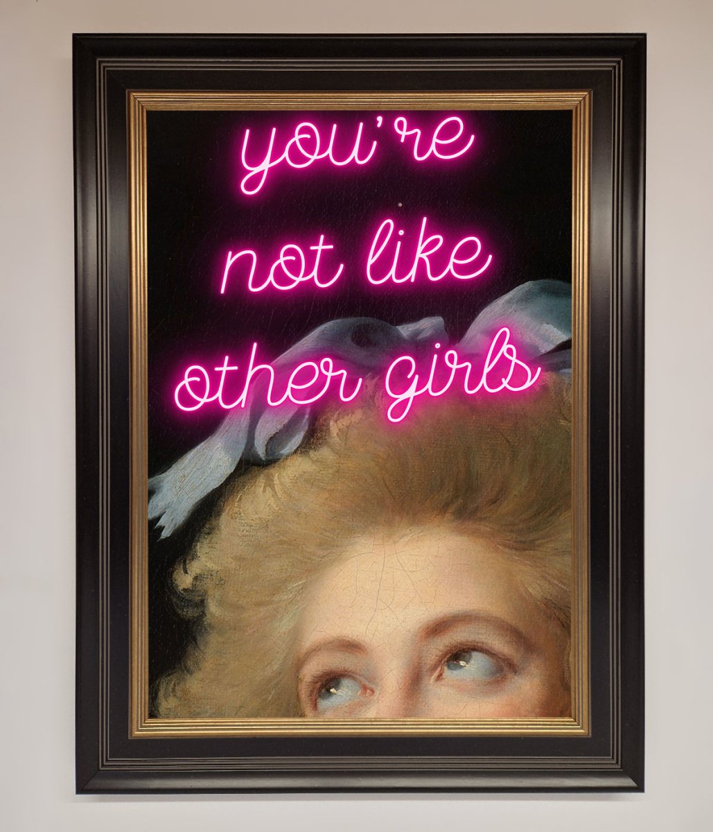 Youre Not Like Other Girls Framed Wall Art