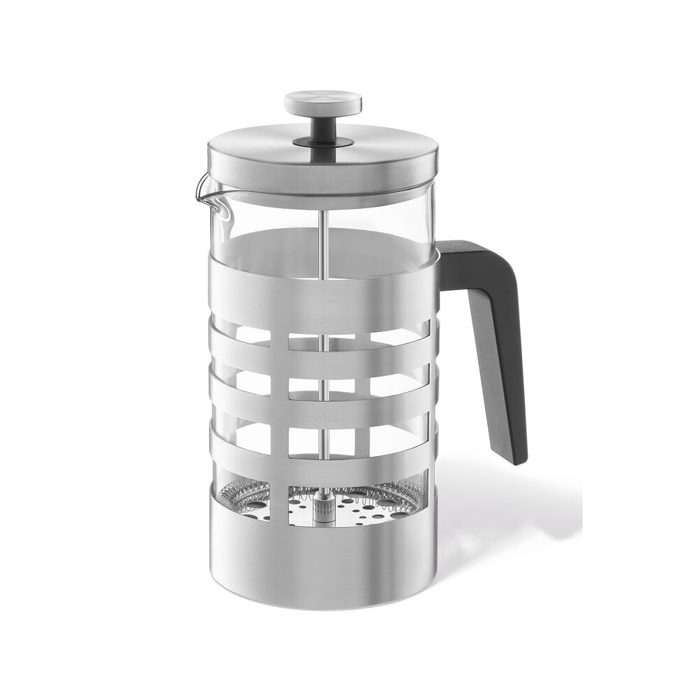 Premium Brushed Steel French Press Coffee Maker 1L