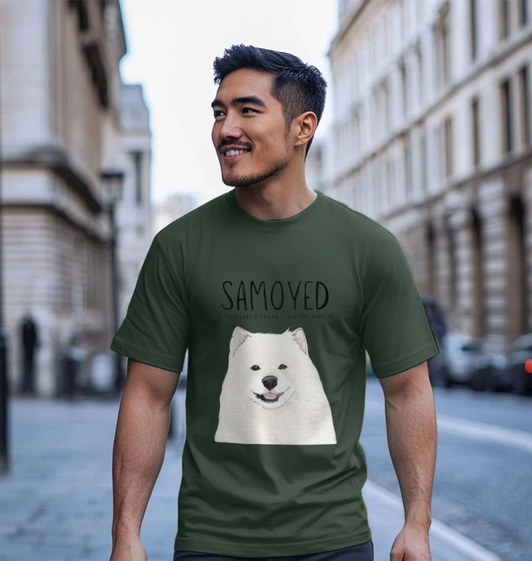 Fluff Happens – Samoyed T-Shirt for Friendly Gentlemen