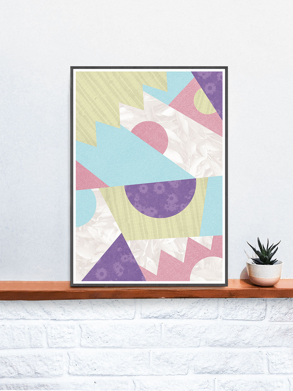Zig Zag Pop Pastel Geometric Wall Art