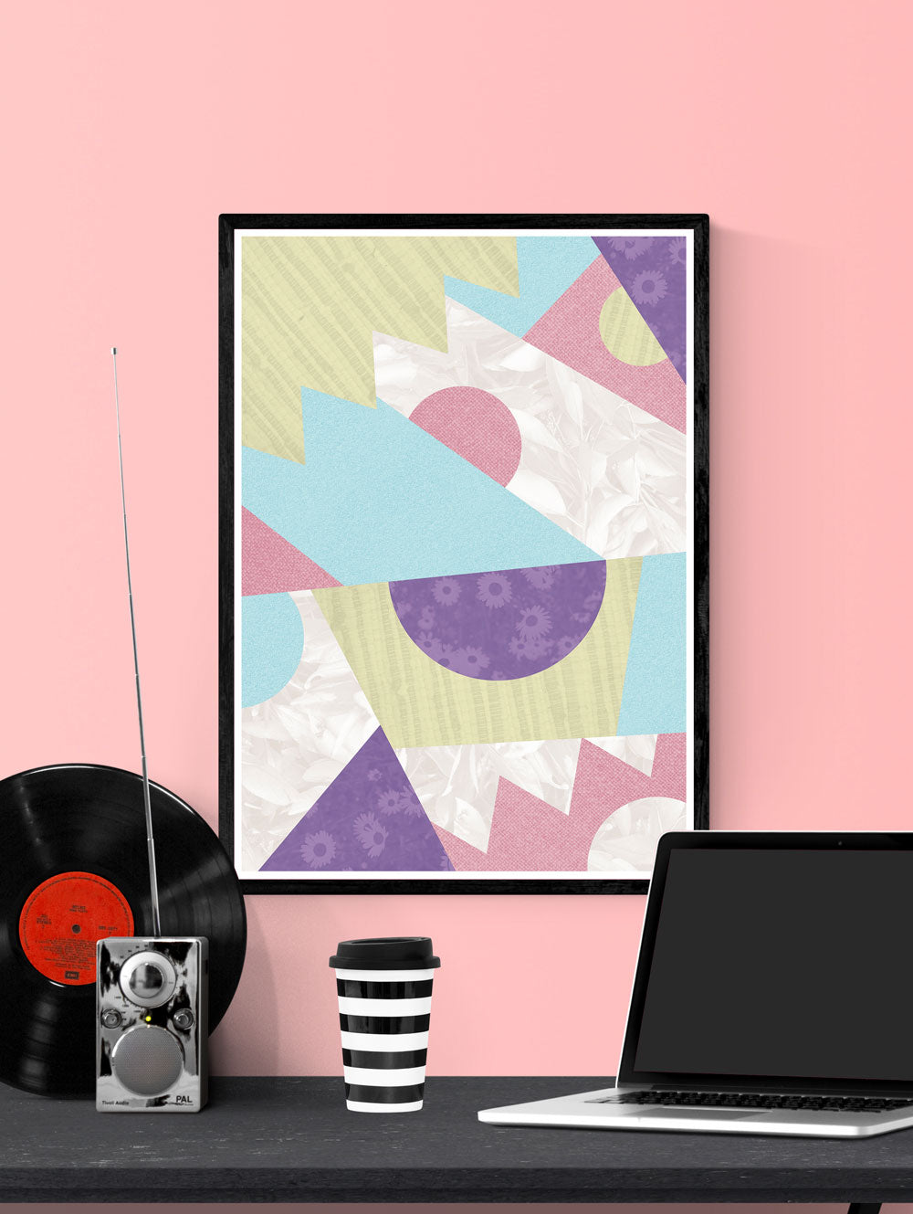 Zig Zag Pop Pastel Geometric Wall Art
