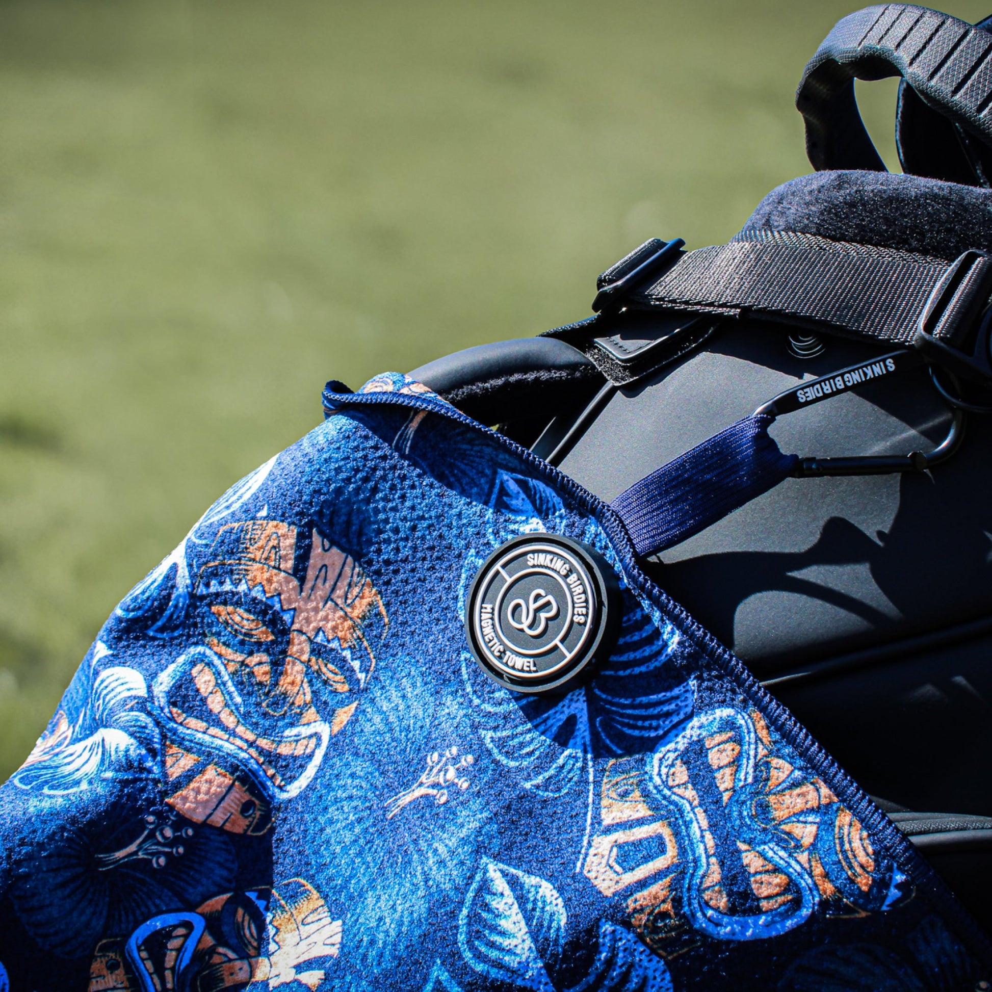 Gold Magnetic Golf Towel