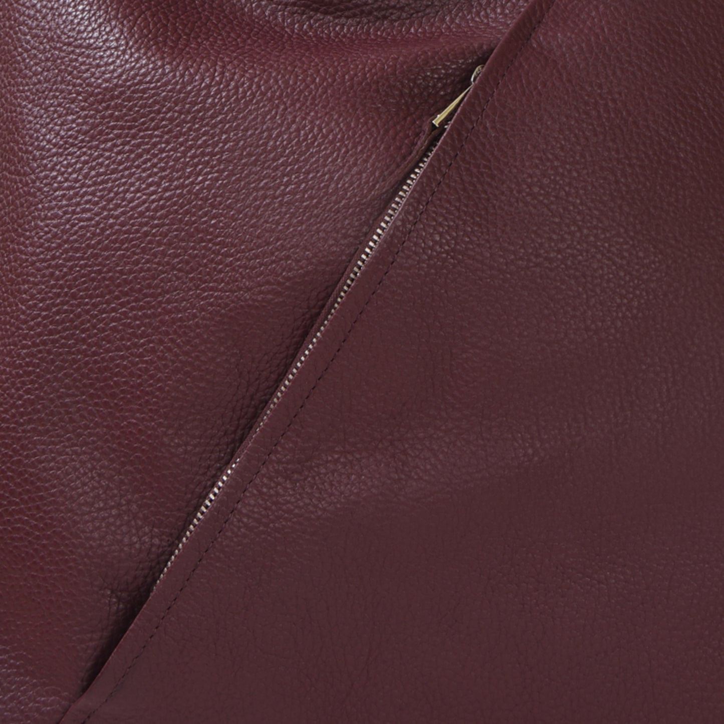 Maroon Zip Leather Shoulder Hobo Bag Brix and Bailey Ethical Handbag Brand