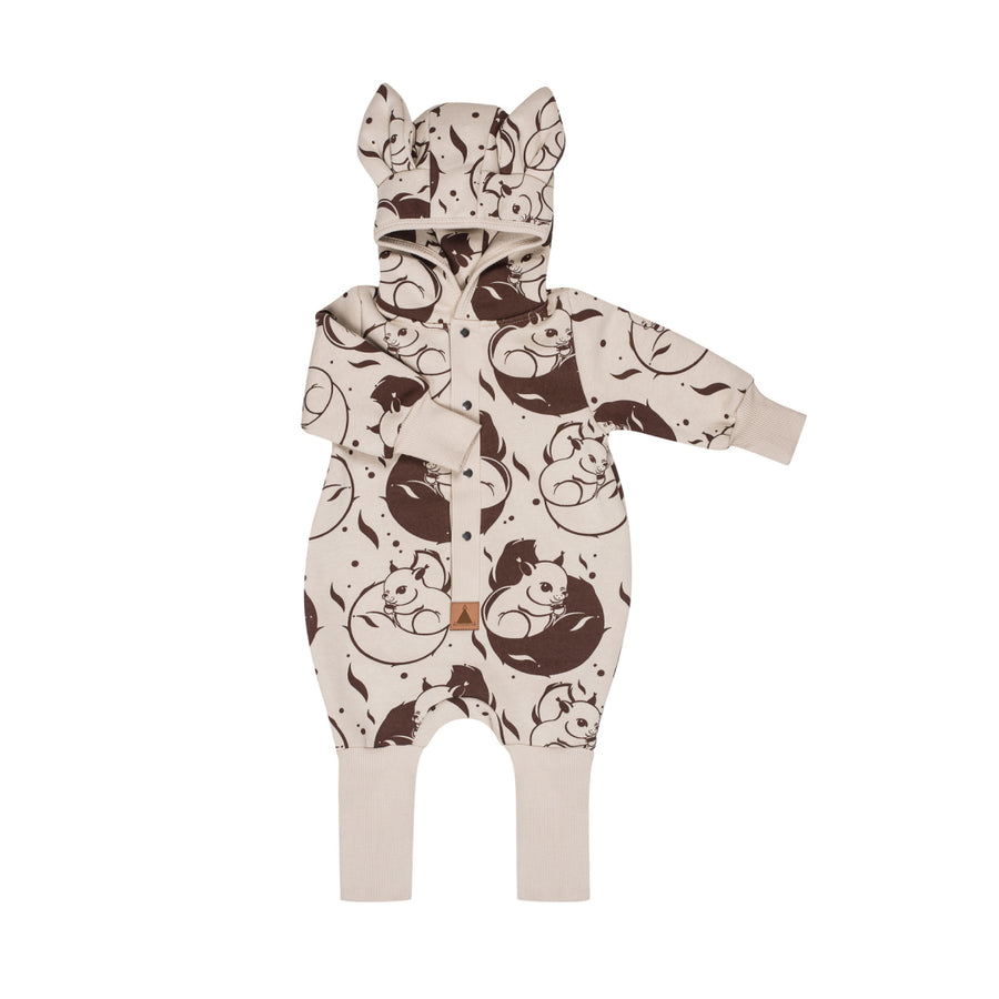 Adorable Cotton Hooded Jumpsuit for Kids – With Cute Ears by Zezuzulla at www.brixbailey.com