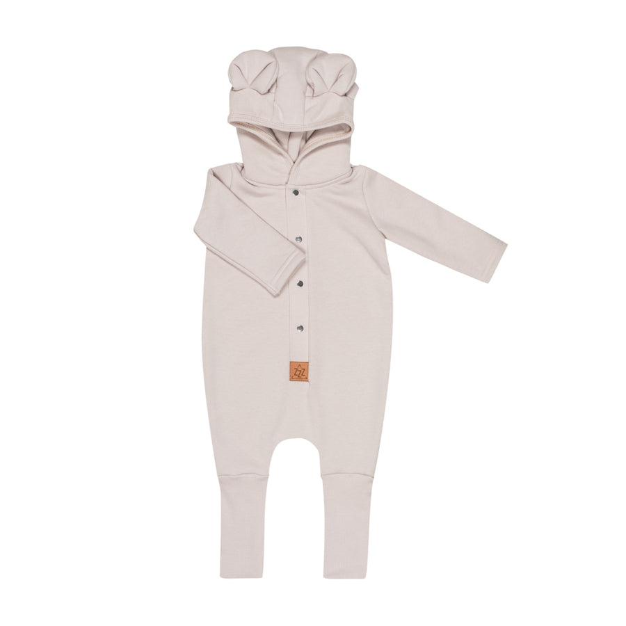 Eared Jumpsuit for Babies and Kids - Sand