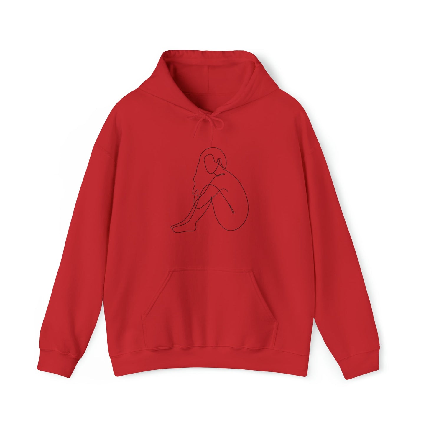 Female Form Graphic Print Unisex Hooded Sweatshirt