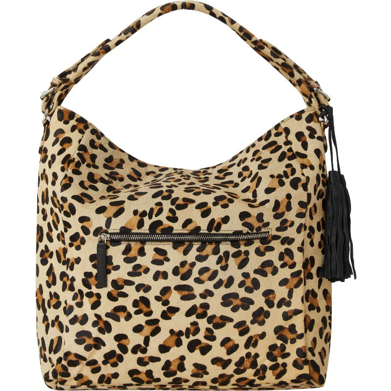 Leopard Print Calf Hair Leather Top Handle Grab Bag womens Animal Print Shoulder Bag Brix and Bailey